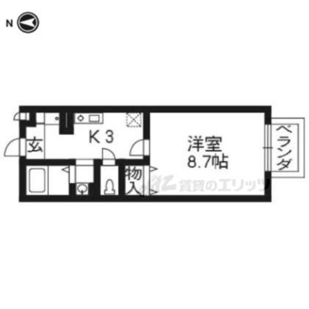 ラ・フロール桂川Ⅱの物件間取画像